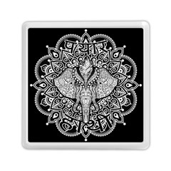 Ornate Hindu Elephant  Memory Card Reader (square)  by Valentinaart