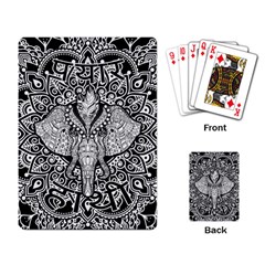 Ornate Hindu Elephant  Playing Card by Valentinaart