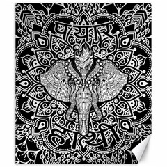 Ornate Hindu Elephant  Canvas 20  X 24   by Valentinaart