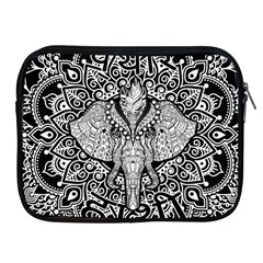 Ornate Hindu Elephant  Apple Ipad 2/3/4 Zipper Cases by Valentinaart