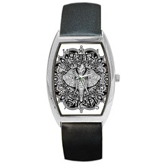 Ornate Hindu Elephant  Barrel Style Metal Watch