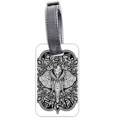 Ornate Hindu Elephant  Luggage Tags (one Side)  by Valentinaart