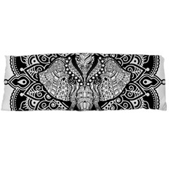 Ornate Hindu Elephant  Body Pillow Case (dakimakura) by Valentinaart