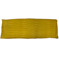 Yellow Alligator Skin Body Pillow Case (dakimakura) by LoolyElzayat