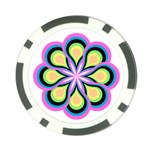 Colorful Feathers Mandala Poker Chip Card Guard (10 pack) Front