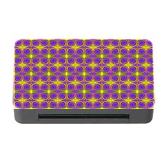 Purple Yellow Swirl Pattern Memory Card Reader With Cf by BrightVibesDesign