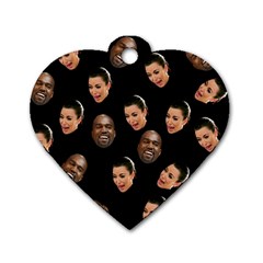 Crying Kim Kardashian Dog Tag Heart (two Sides) by Valentinaart