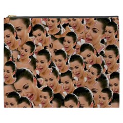 Crying Kim Kardashian Cosmetic Bag (xxxl)  by Valentinaart