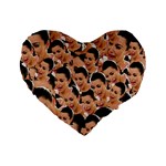 Crying Kim Kardashian Standard 16  Premium Flano Heart Shape Cushions Front