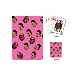 Crying Kim Kardashian Playing Cards (mini)  by Valentinaart