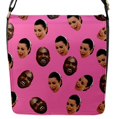 Crying Kim Kardashian Flap Messenger Bag (s) by Valentinaart