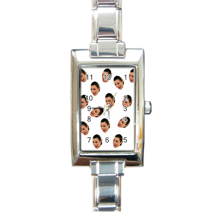 Crying Kim Kardashian Rectangle Italian Charm Watch