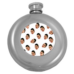 Crying Kim Kardashian Round Hip Flask (5 Oz) by Valentinaart