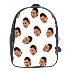 Crying Kim Kardashian School Bag (xl) by Valentinaart