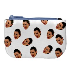 Crying Kim Kardashian Large Coin Purse by Valentinaart