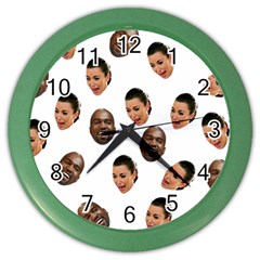 Crying Kim Kardashian Color Wall Clocks by Valentinaart