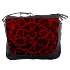 Red Earth Texture Messenger Bag by LoolyElzayat