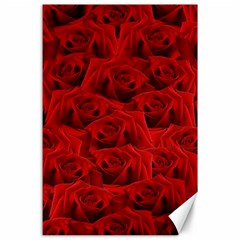 Romantic Red Rose Canvas 24  X 36  by LoolyElzayat