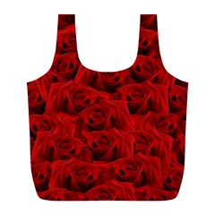 Romantic Red Rose Full Print Recycle Bags (l)  by LoolyElzayat