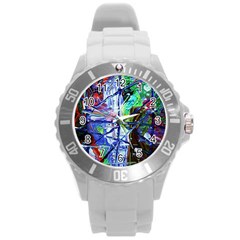 Depression 7 Round Plastic Sport Watch (l) by bestdesignintheworld