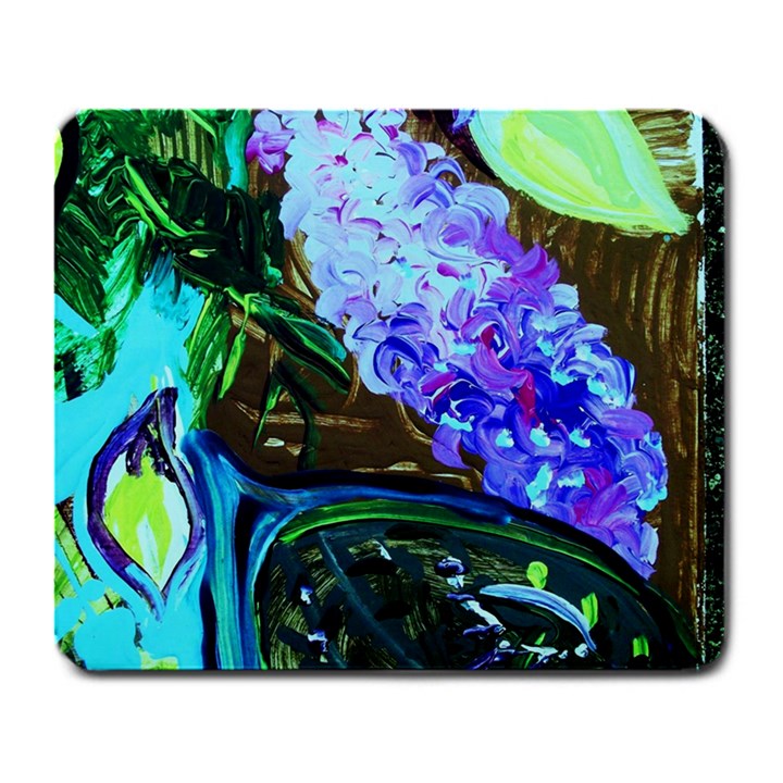 Lilac And Lillies 1 Large Mousepads