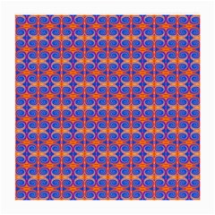 Blue Orange Yellow Swirl Pattern Medium Glasses Cloth by BrightVibesDesign