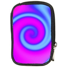 Swirl Pink Turquoise Abstract Compact Camera Cases