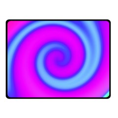 Swirl Pink Turquoise Abstract Fleece Blanket (small) by BrightVibesDesign