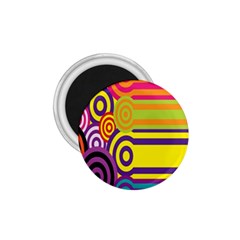 Retro Circles And Stripes 60s 1.75  Magnets