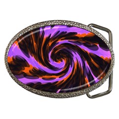 Swirl Black Purple Orange Belt Buckles by BrightVibesDesign