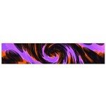 Swirl Black Purple Orange Flano Scarf (Small)  Front