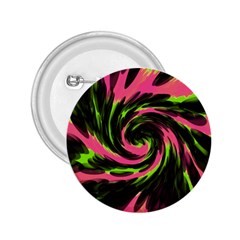 Swirl Black Pink Green 2 25  Buttons by BrightVibesDesign