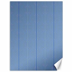 Mod Twist Stripes Blue And White Canvas 36  x 48  