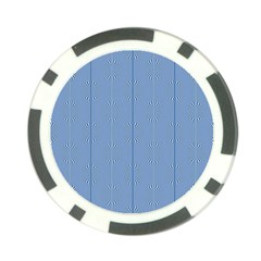 Mod Twist Stripes Blue And White Poker Chip Card Guard