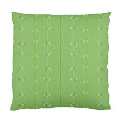 Mod Twist Stripes Green And White Standard Cushion Case (one Side) by BrightVibesDesign