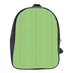 Mod Twist Stripes Green And White School Bag (large) by BrightVibesDesign