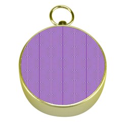 Mod Twist Stripes Purple And White Gold Compasses by BrightVibesDesign