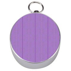 Mod Twist Stripes Purple And White Silver Compasses by BrightVibesDesign