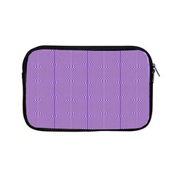 Mod Twist Stripes Purple And White Apple Macbook Pro 13  Zipper Case by BrightVibesDesign