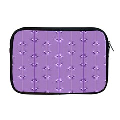 Mod Twist Stripes Purple And White Apple Macbook Pro 17  Zipper Case by BrightVibesDesign