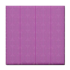 Mod Twist Stripes Pink And White Tile Coasters by BrightVibesDesign