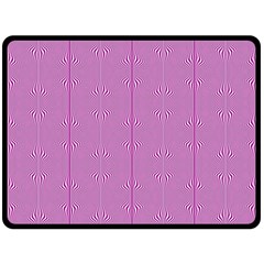 Mod Twist Stripes Pink And White Double Sided Fleece Blanket (large)  by BrightVibesDesign