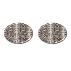 Snake Skin Cufflinks (Oval)