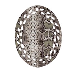 Snake Skin Oval Filigree Ornament (Two Sides)