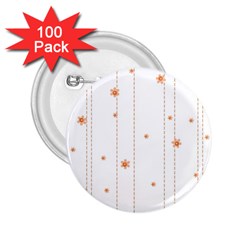 Background Salmon Pink White Motive 2 25  Buttons (100 Pack) 