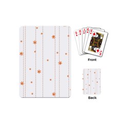 Background Salmon Pink White Motive Playing Cards (mini)  by Sapixe