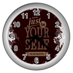 Encourage Motivation Tackle Things Wall Clocks (silver) 