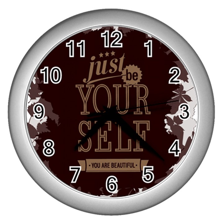 Encourage Motivation Tackle Things Wall Clocks (Silver) 