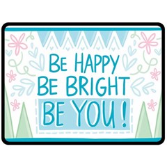 Motivation Positive Inspirational Double Sided Fleece Blanket (large)  by Sapixe