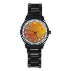 Colors Modern Contemporary Graphic Stainless Steel Round Watch by Sapixe